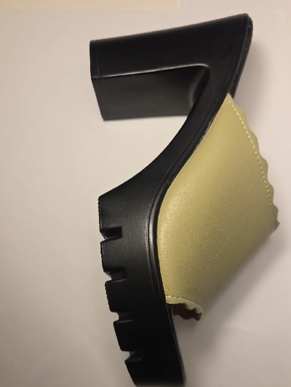 Olive Green Open-Toe Mule Heels - Picture 3 of 5